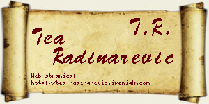 Tea Radinarević vizit kartica